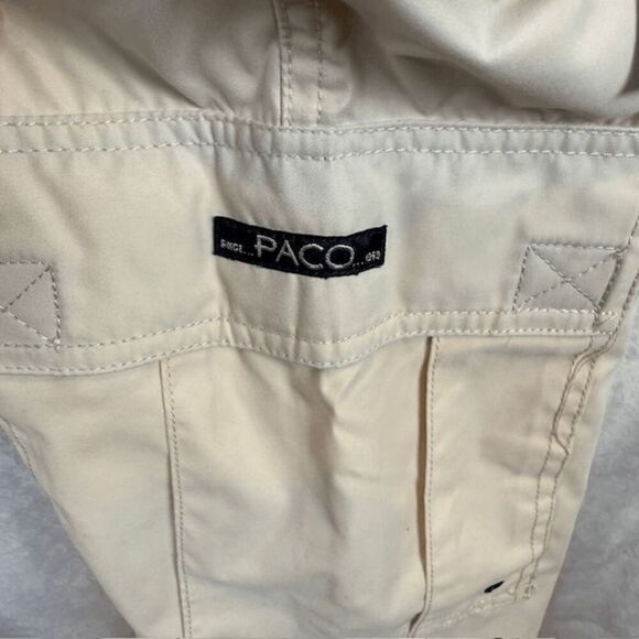 PACO Vintage Y2K Convertible Cargo Pants / Shorts Beige Zip Off Size 36 x 34 - Picture 9 of 16